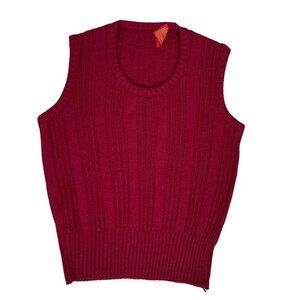 Vintage Sears Kings Road Mens‎ Red Vest Size Medium
